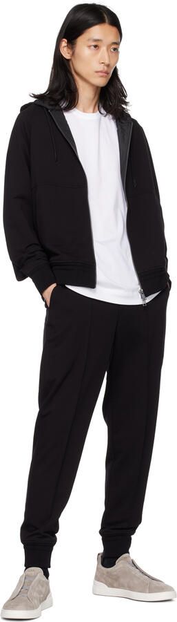 ZEGNA Gray Triple Stitch Sneakers - Picture 4