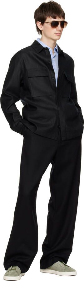 ZEGNA Green Triple Stitch Sneakers - Picture 4