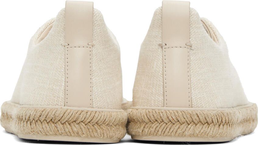 ZEGNA Off-White Triple Stitch Sneakers - Picture 2